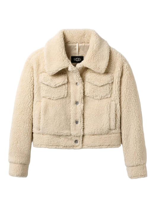 UGG Frankie Short Trucker Jacket in Natural