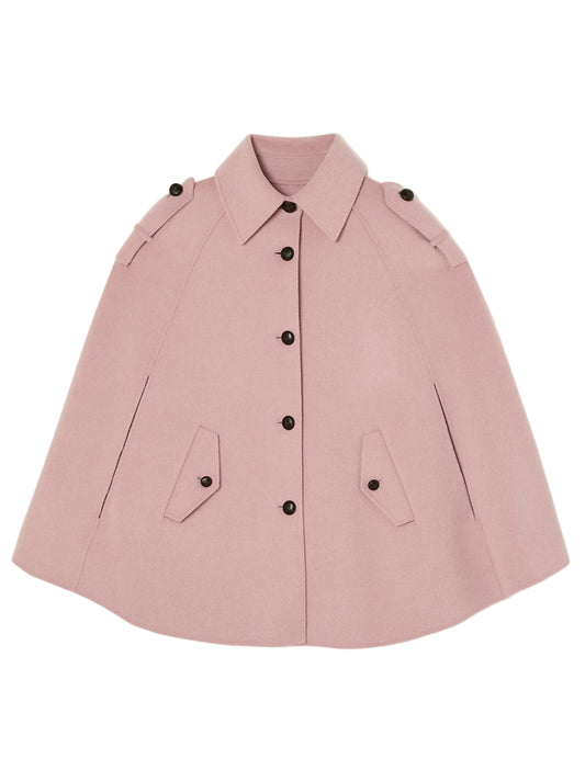 Tara Jarmon Majorelle Double-Sided Coat in Blush