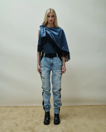Hellessy Karina Blouse in Slate