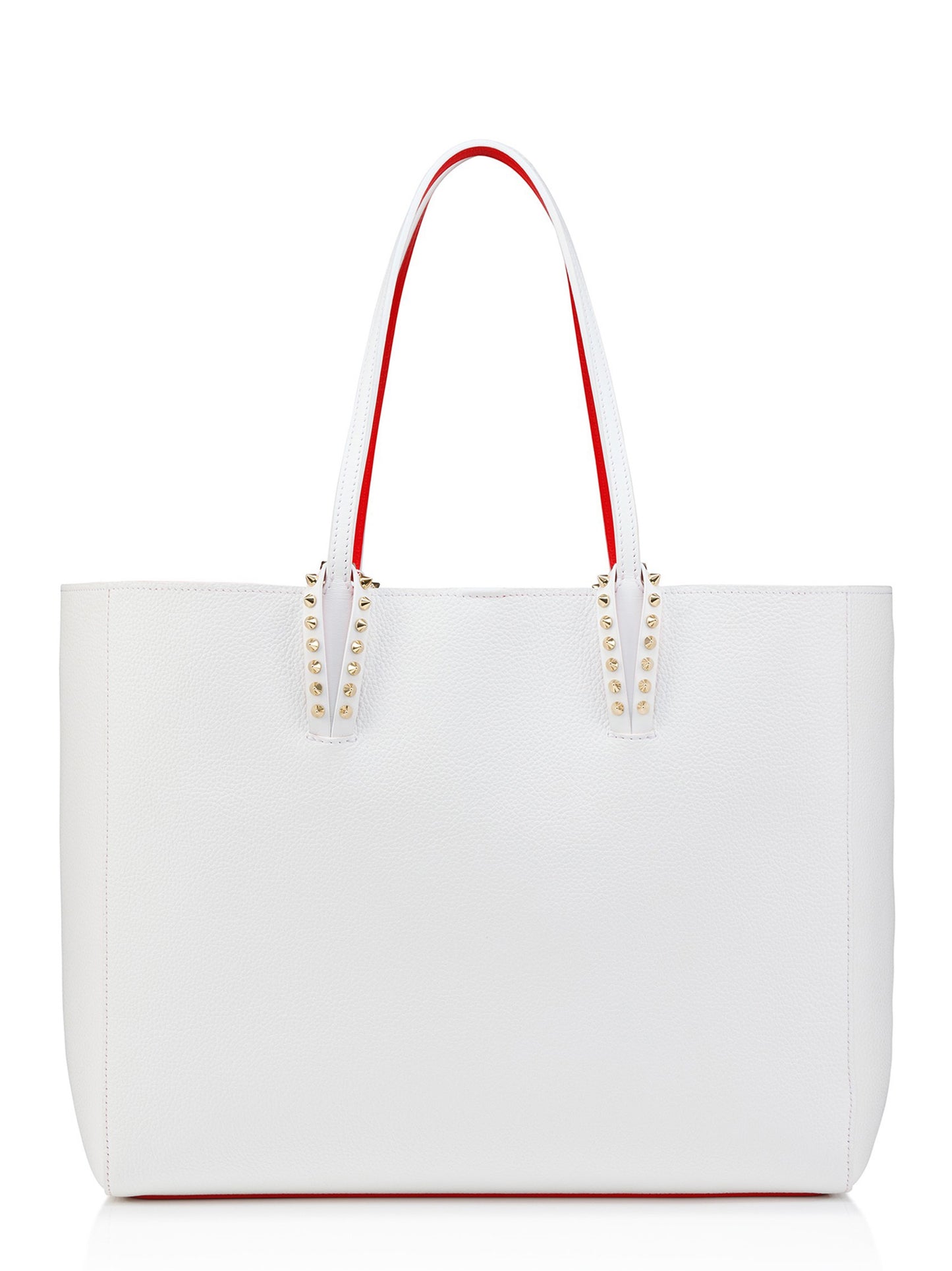 Christian Louboutin Cabata Soft Large Calf Empire in Bianco/Gold | In-Store Only