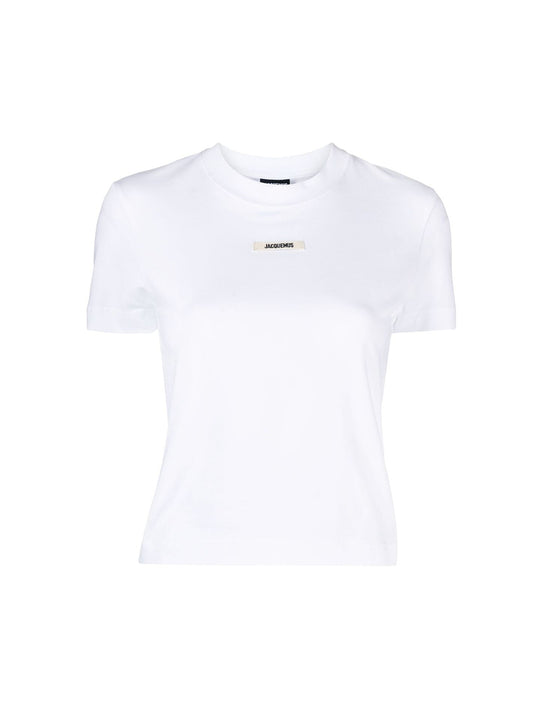 Jacquemus Le T-Shirt Gros Grain in White