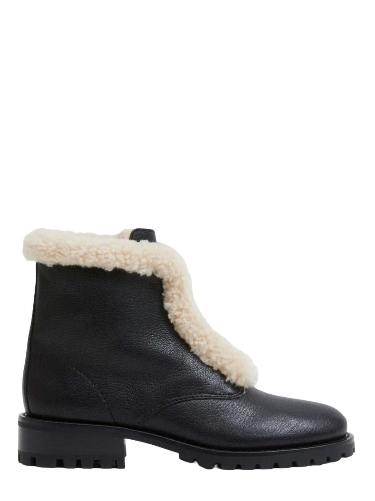 Noah Shearling Lug Zip Boot