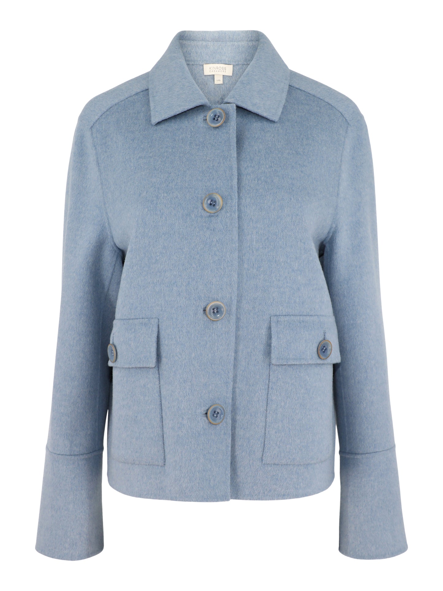 Kinross Pleat Back Short Coat in Cove