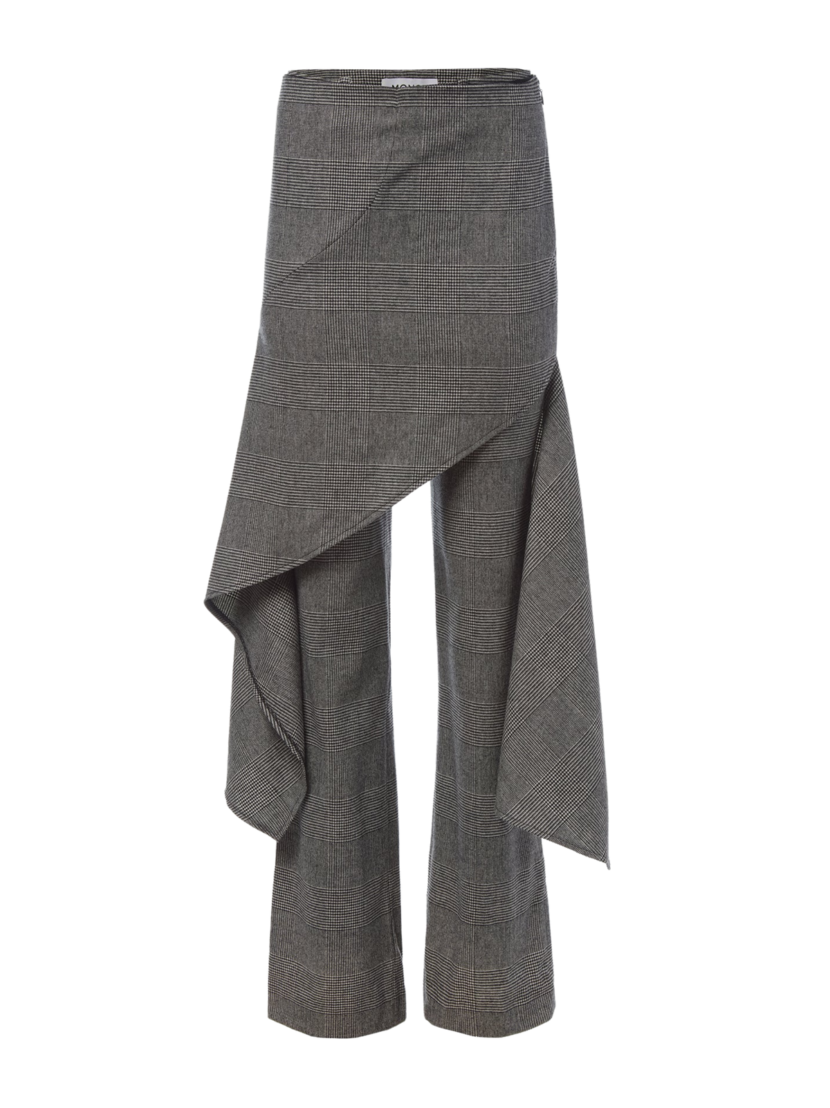 MONSE Deconstructed Tailored Skirt Trousers in Grey Multi