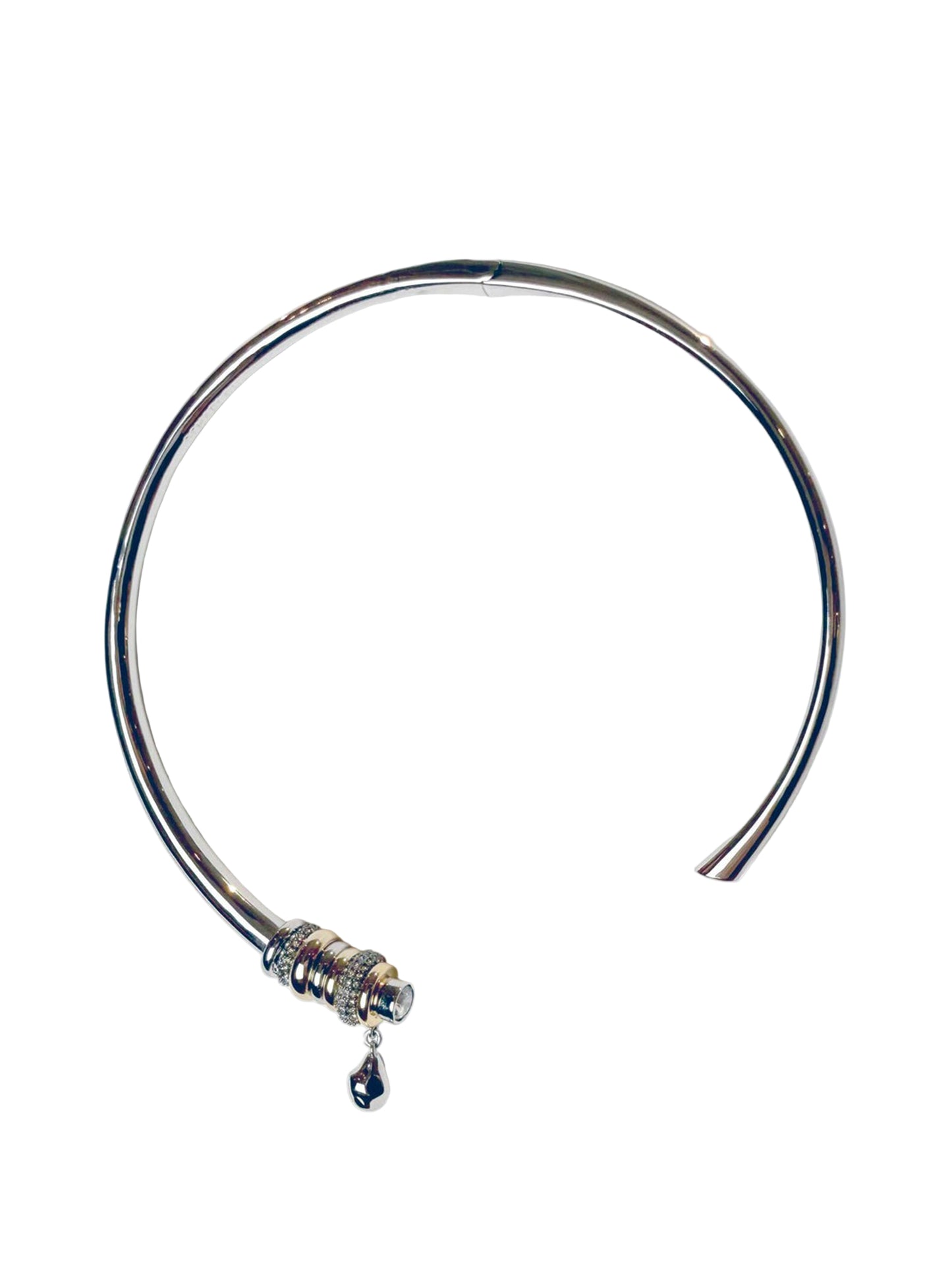 Demarson James Collar in Gold/Silver/Crystal