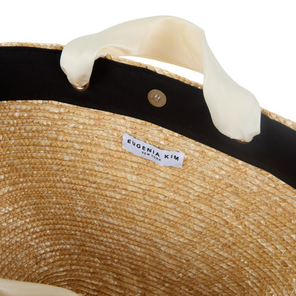 Eugenia Kim Carlotta Natural Straw Tote in Ivory