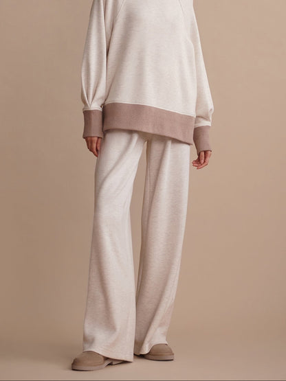 Varley Extra Wide Leg Pant 29.5 in Ivory Marl