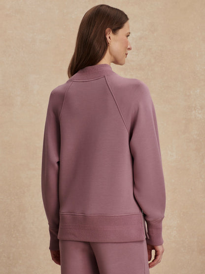 Varley Loxley Raglan Boyfriend Sweat in Wistful Mauve