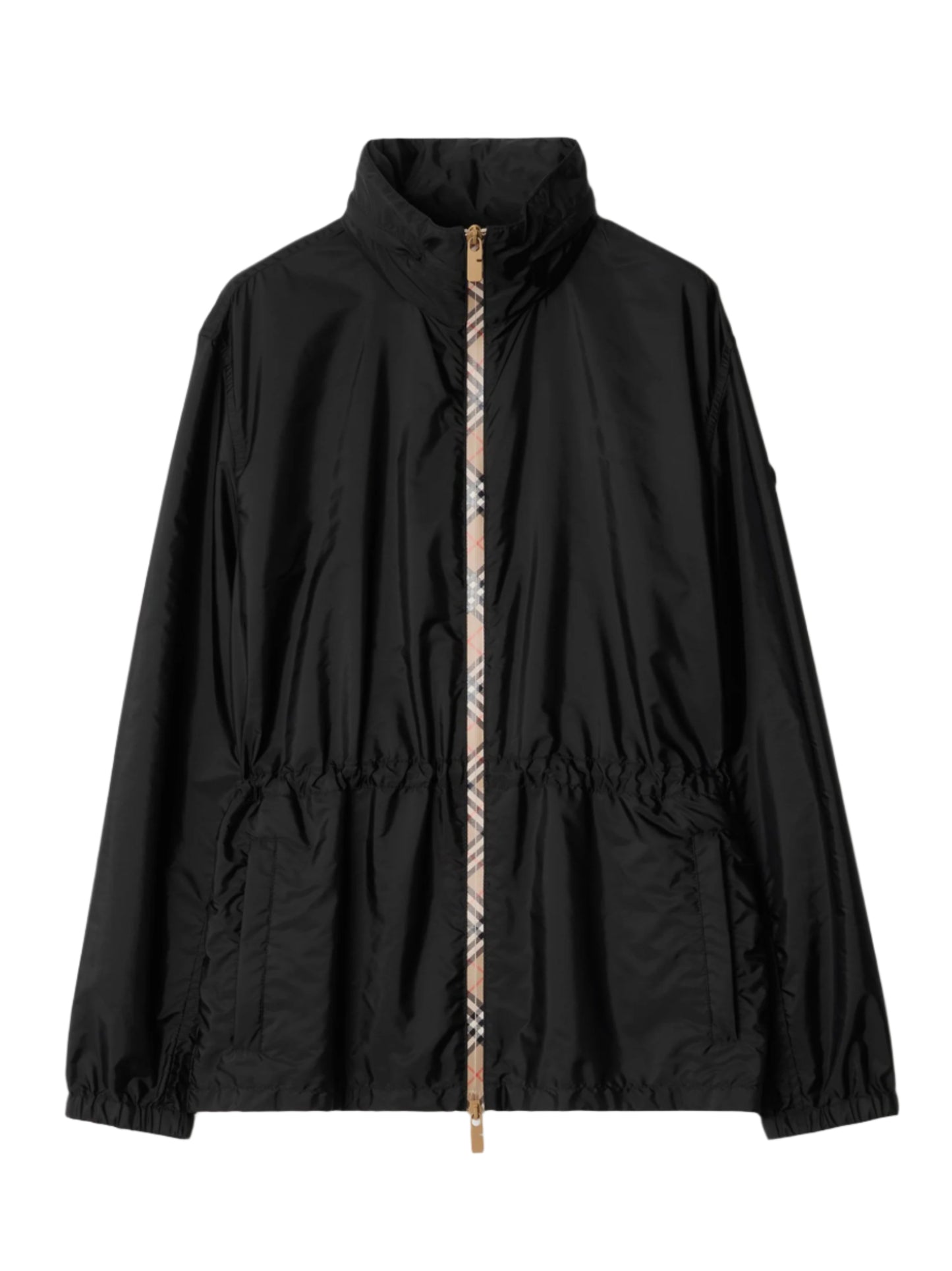 Burberry Short Nylon Parka in Black