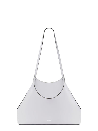 Givenchy Small Facet Tote Bag Grained Leather in Cloud Grey