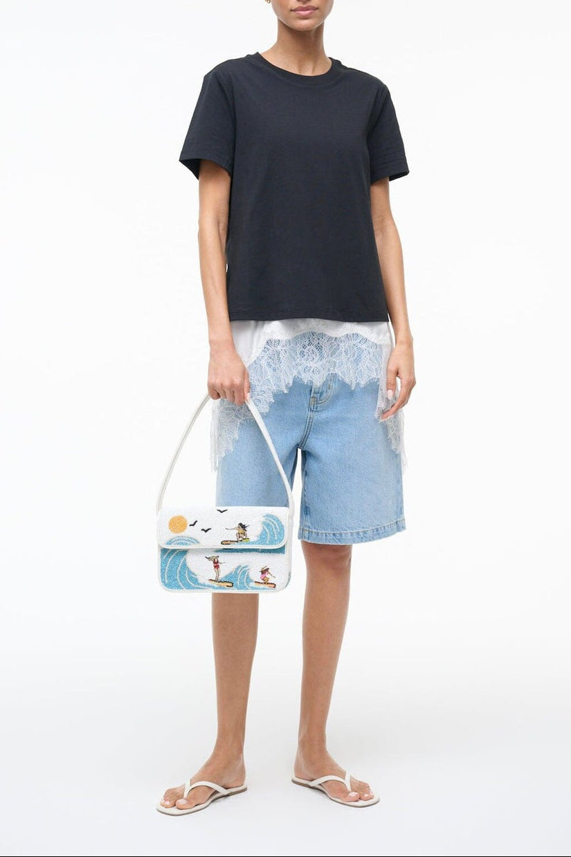 Staud Chloe Silk Cami in Ivory