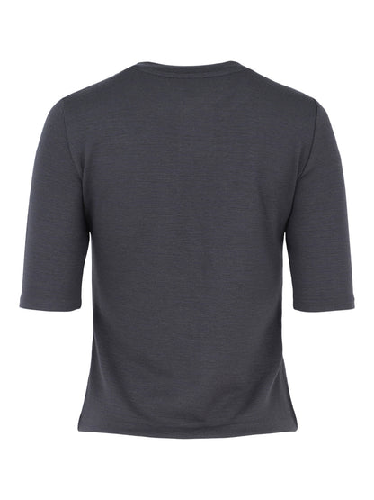 Vince Elbow Sleeve Henley in Night Lake