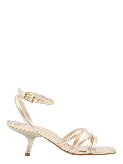 Marion Parke Clara Angled Heel in Soft Gold