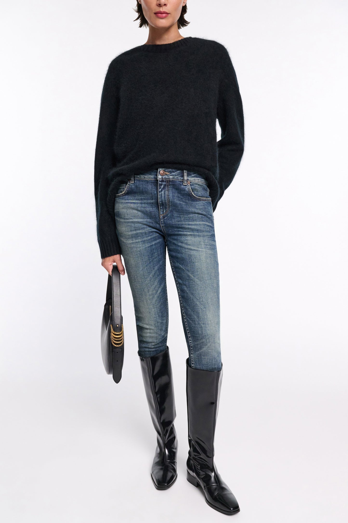 Dorothee Schumacher Blue Jeans Baby Skinny Jeans in Vintage Blue