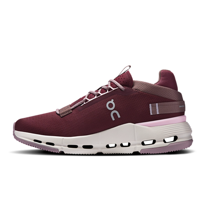On Running Women's Cloudnova 2 in Maroon/Peony
