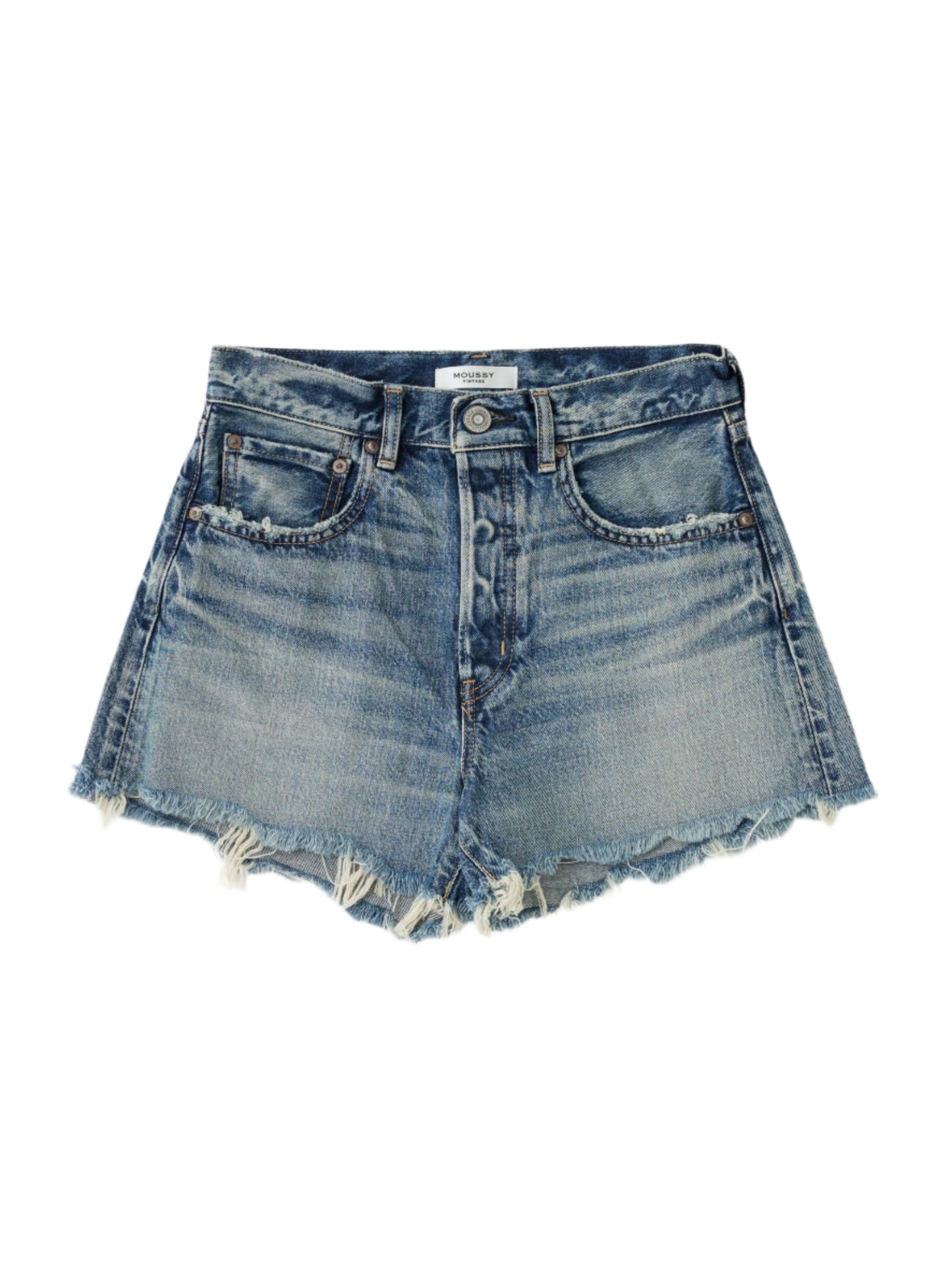 Moussy Vintage MV Douglaston Shorts in Blue