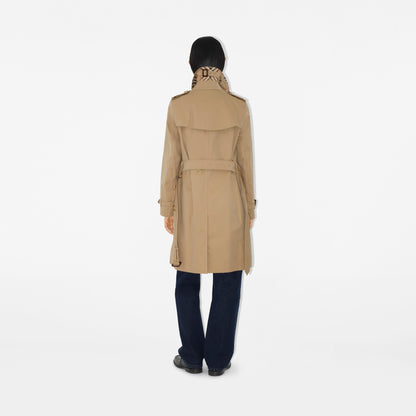 Burberry Mid-Length Kensington Heritage Trench Coat in Honey