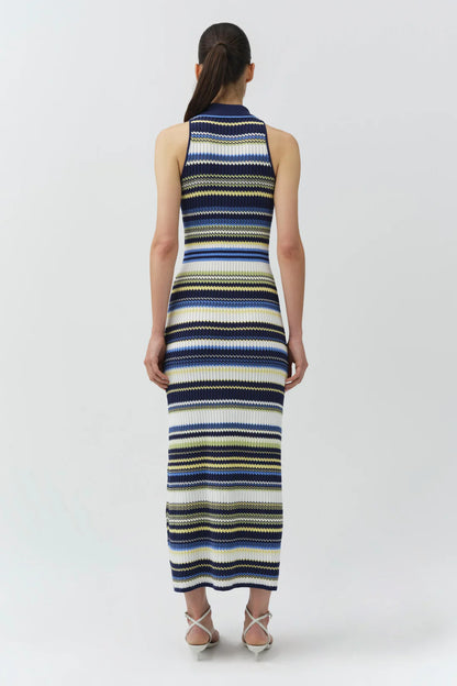 Simkhai Kerrin Knit Midi Dress in Midnight Multi