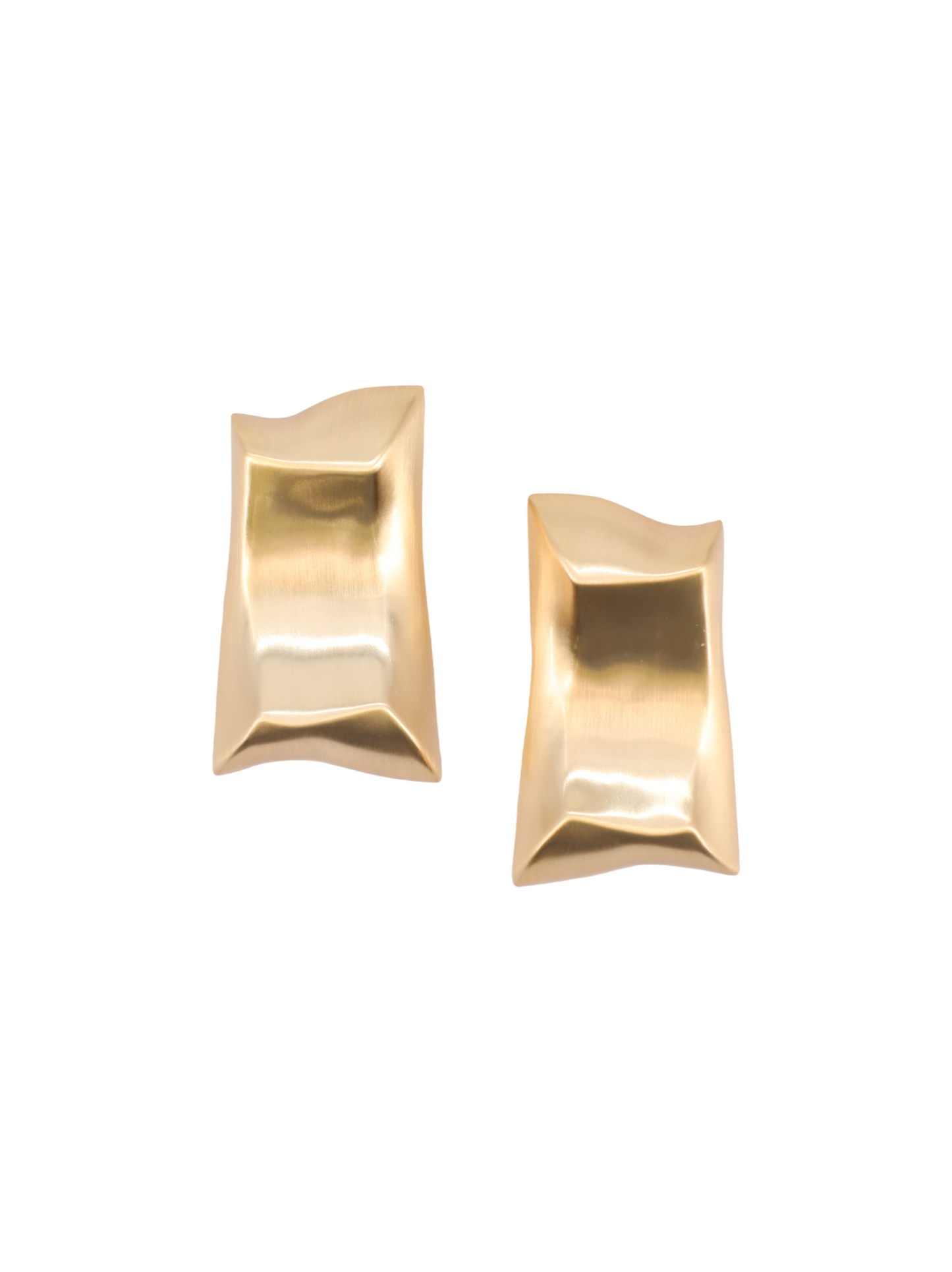 Cult Gaia Alaya Earring in Brushed Brass