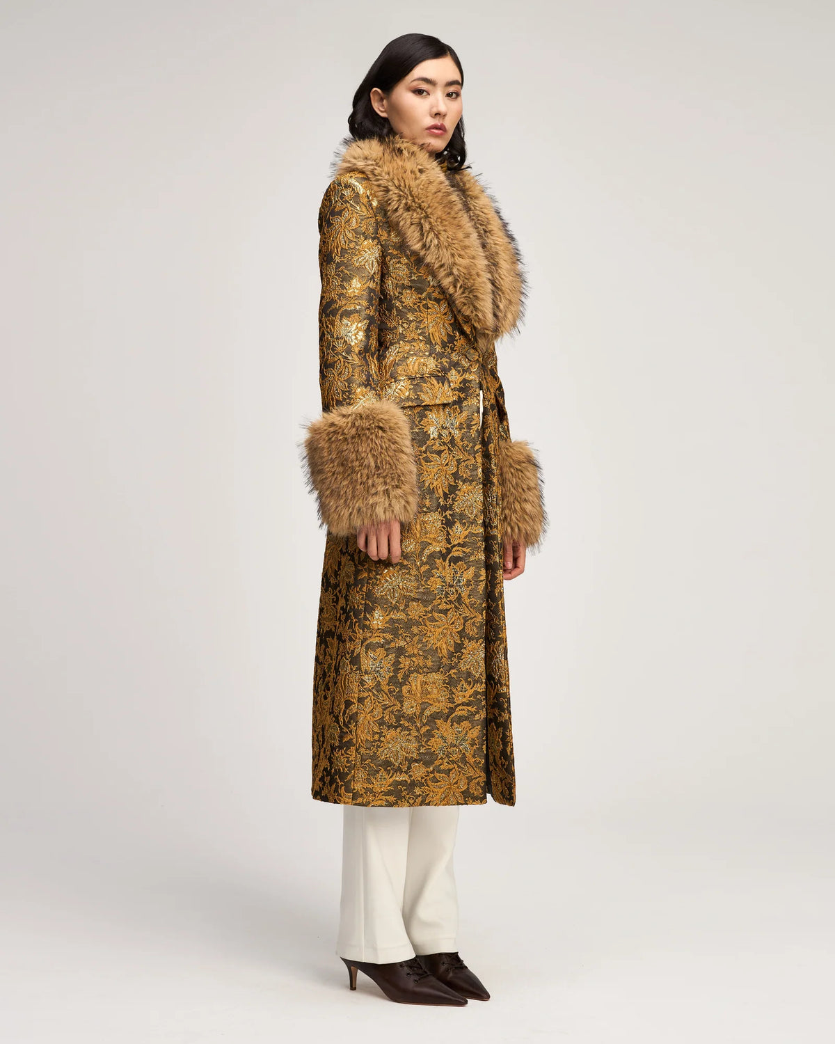 Cinq à Sept Ivella Coat in Gold