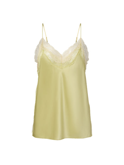 Veronica Beard Johanan Stretch-Silk Camisole in Pistachio