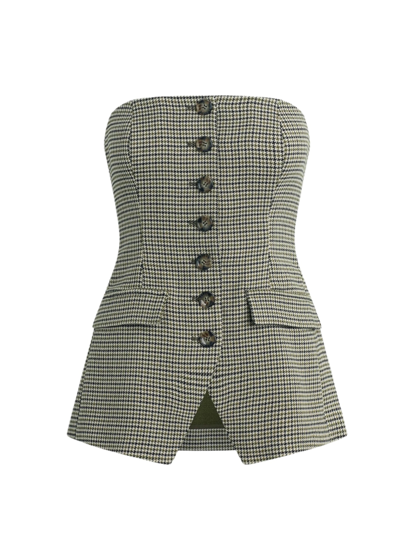 Favorite Daughter Phoebe Bustier in Cheshire Houndstooth