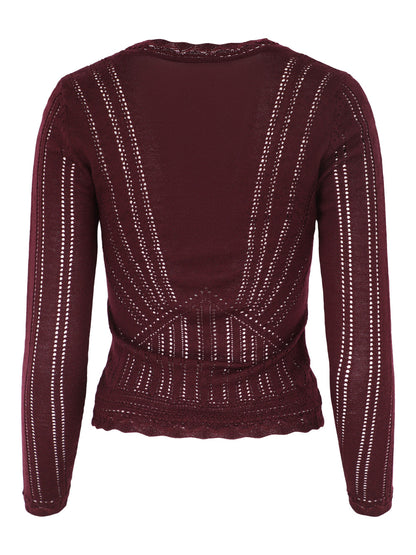 Sea Paxton Knit Long Sleeve Top in Burgundy