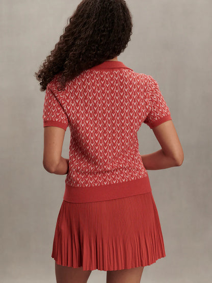 Varley Ezrella Knit Top in Baked Apple