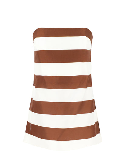 Cult Gaia Rhett Top in Large Saddle Stripe