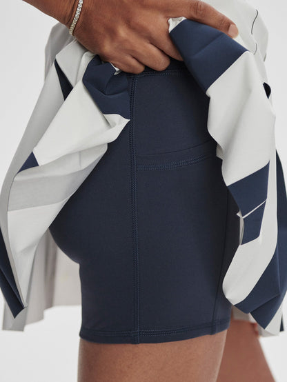 Varley Bronte 2-in-1 Skirt 15.5" in White/Blue Nights