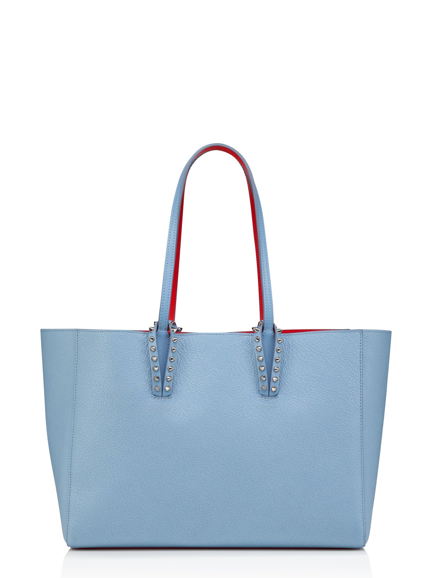 Christian Louboutin Cabata Soft Small Calf Empire in Ceruleo/Silver | In-Store Only