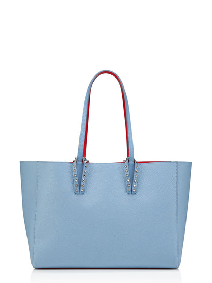 Christian Louboutin Cabata Soft Small Calf Empire in Ceruleo/Silver | In-Store Only