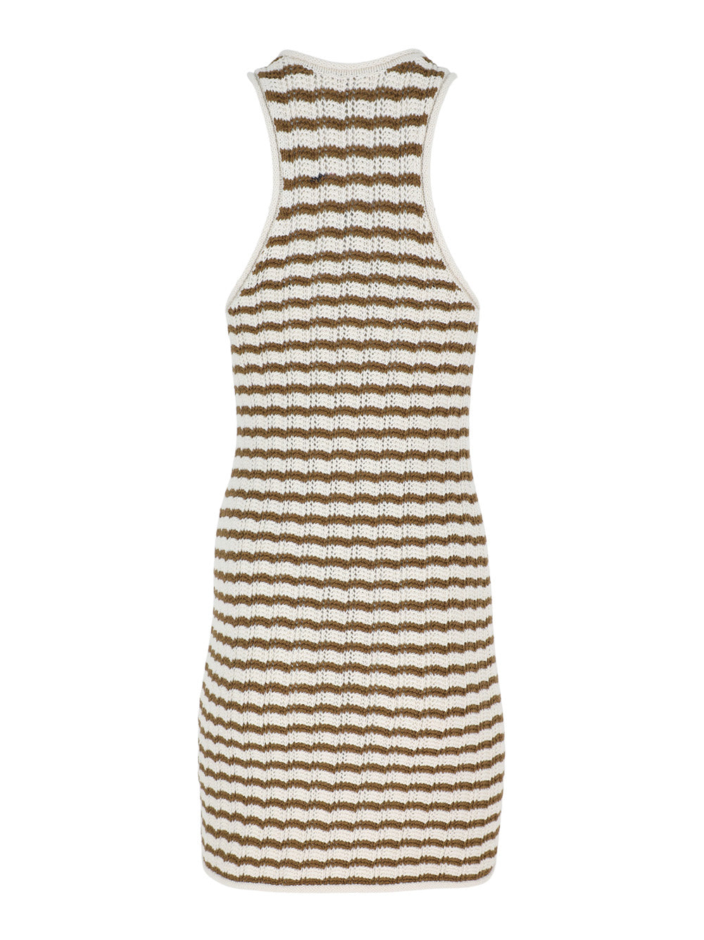 A.L.C. Kendra Dress in Parchment/Aged Bronze Stripe