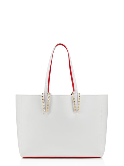 Christian Louboutin Cabata Soft Small Calf Empire in Bianco/Gold | In-Store Only