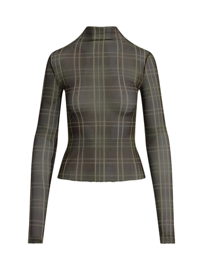 Favorite Daughter Sheer Fantasy Top in Countryside Plaid