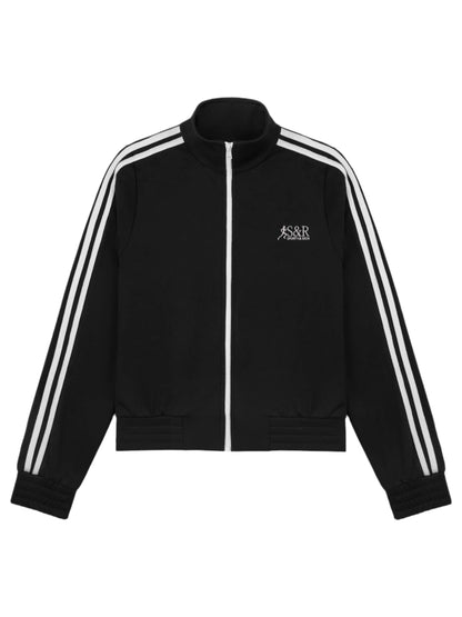 Sporty & Rich Runner Elio Track Jacket in Black
