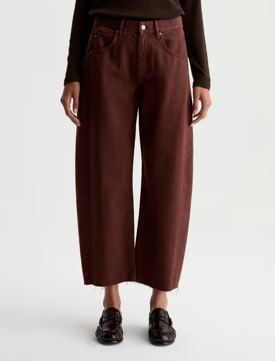AG Hattie Crop Jean in Chestnut