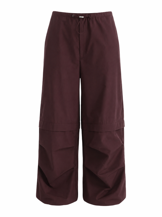 Agolde Coulson Parachute Pant in Cordovan