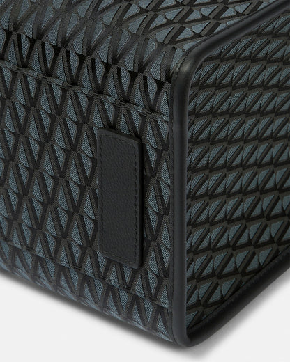 Versace V Allover La Medusa Large Tote Bag in Black Print