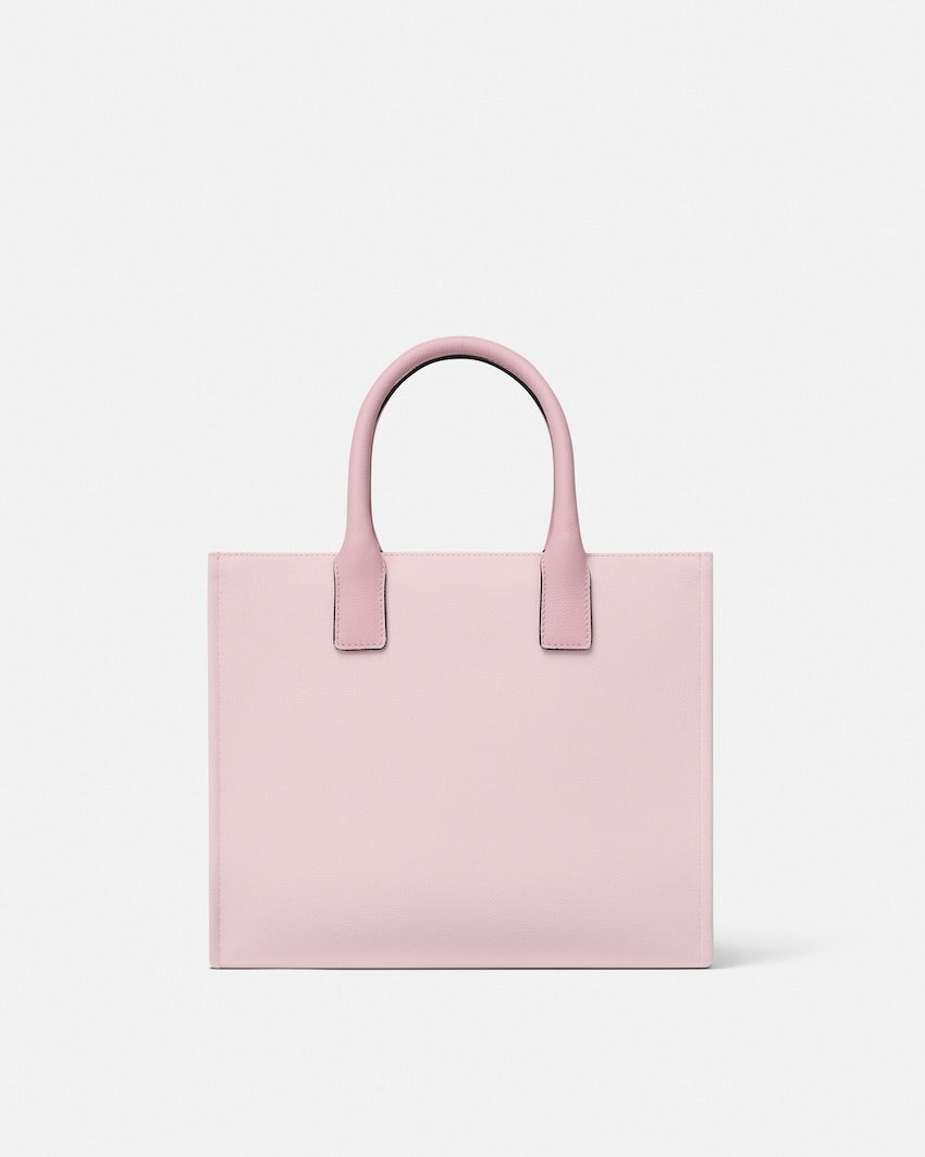 Versace La Medusa Small Canvas Tote in Pink