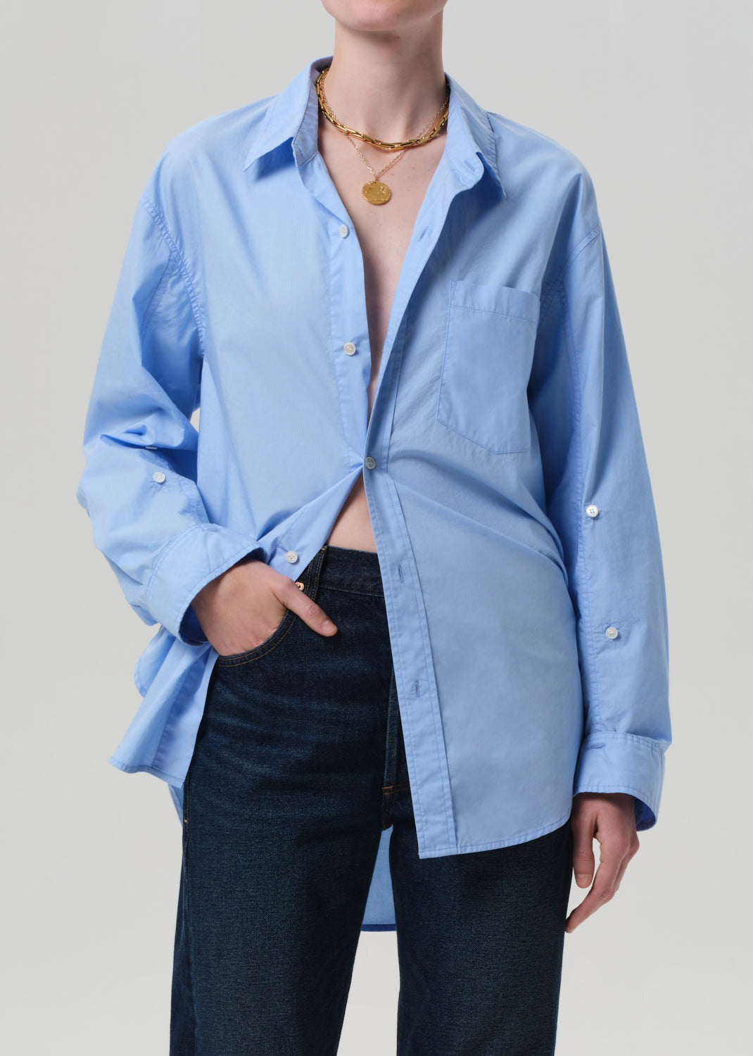 Citizens of Humanity Kayla Shirt in Banker Blue