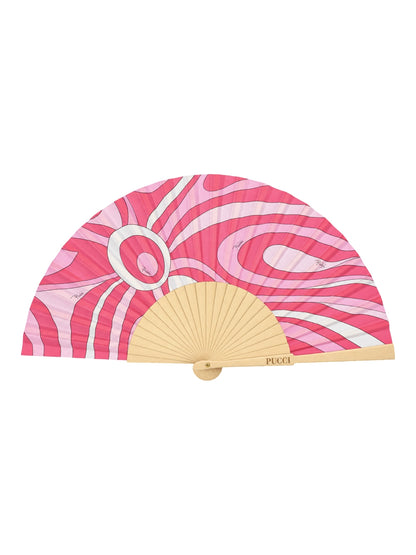 Pucci Hand Fan in Pink