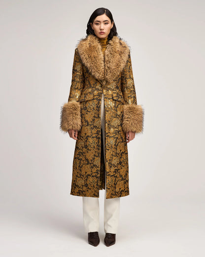 Cinq à Sept Ivella Coat in Gold