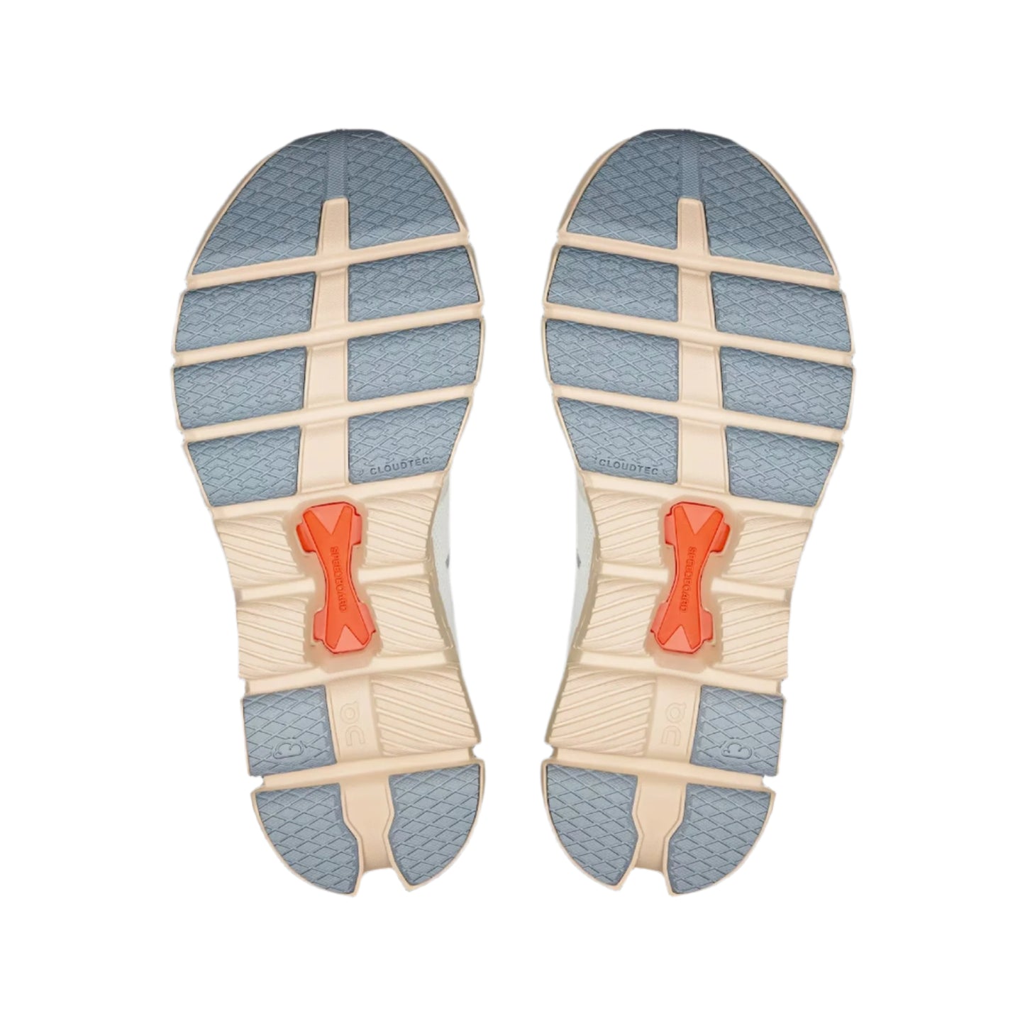 On Running Women's Cloud X4 Sneaker in Ivory/Salmon