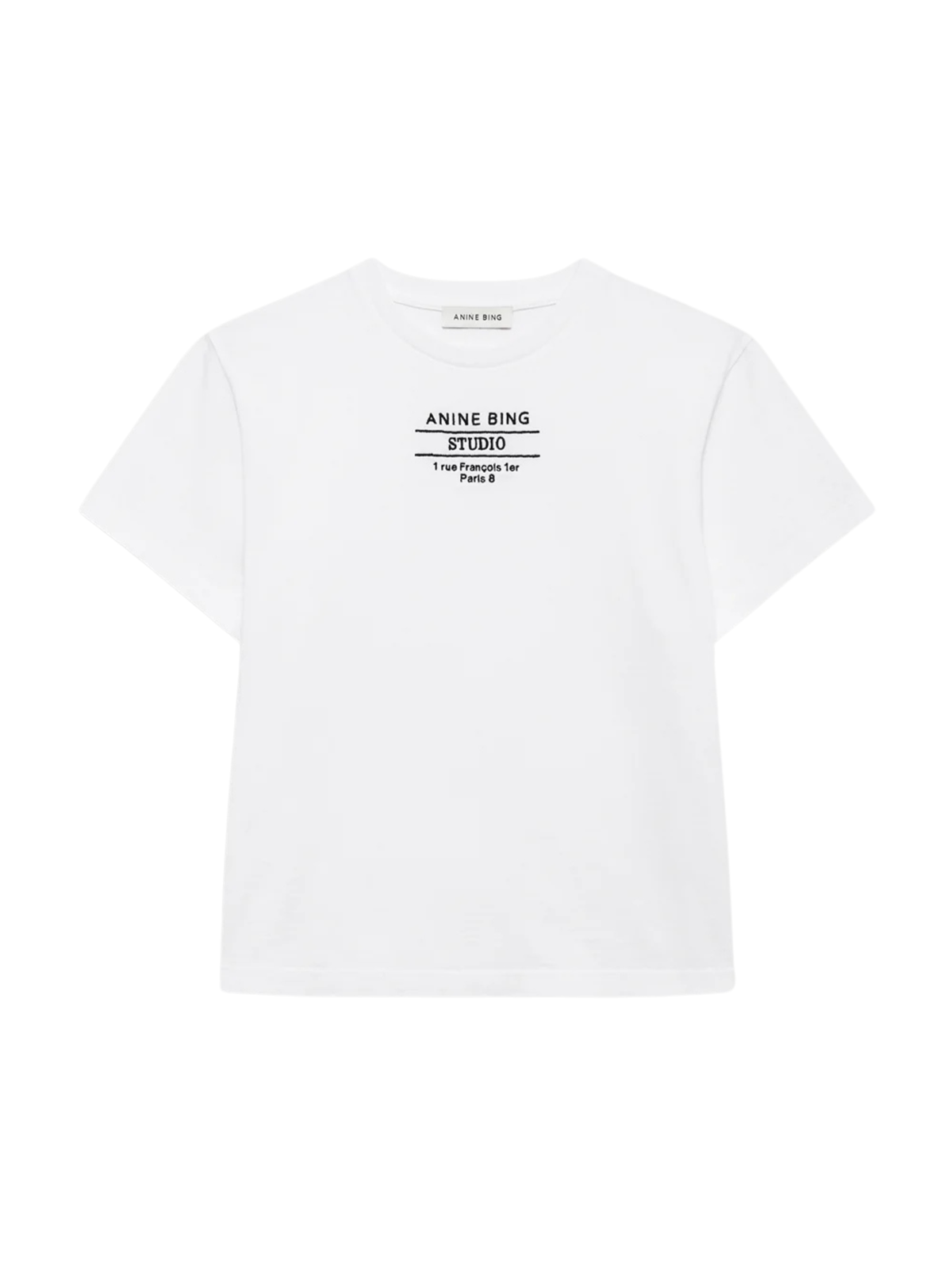 Anine Bing Shelley Tee Studio in White