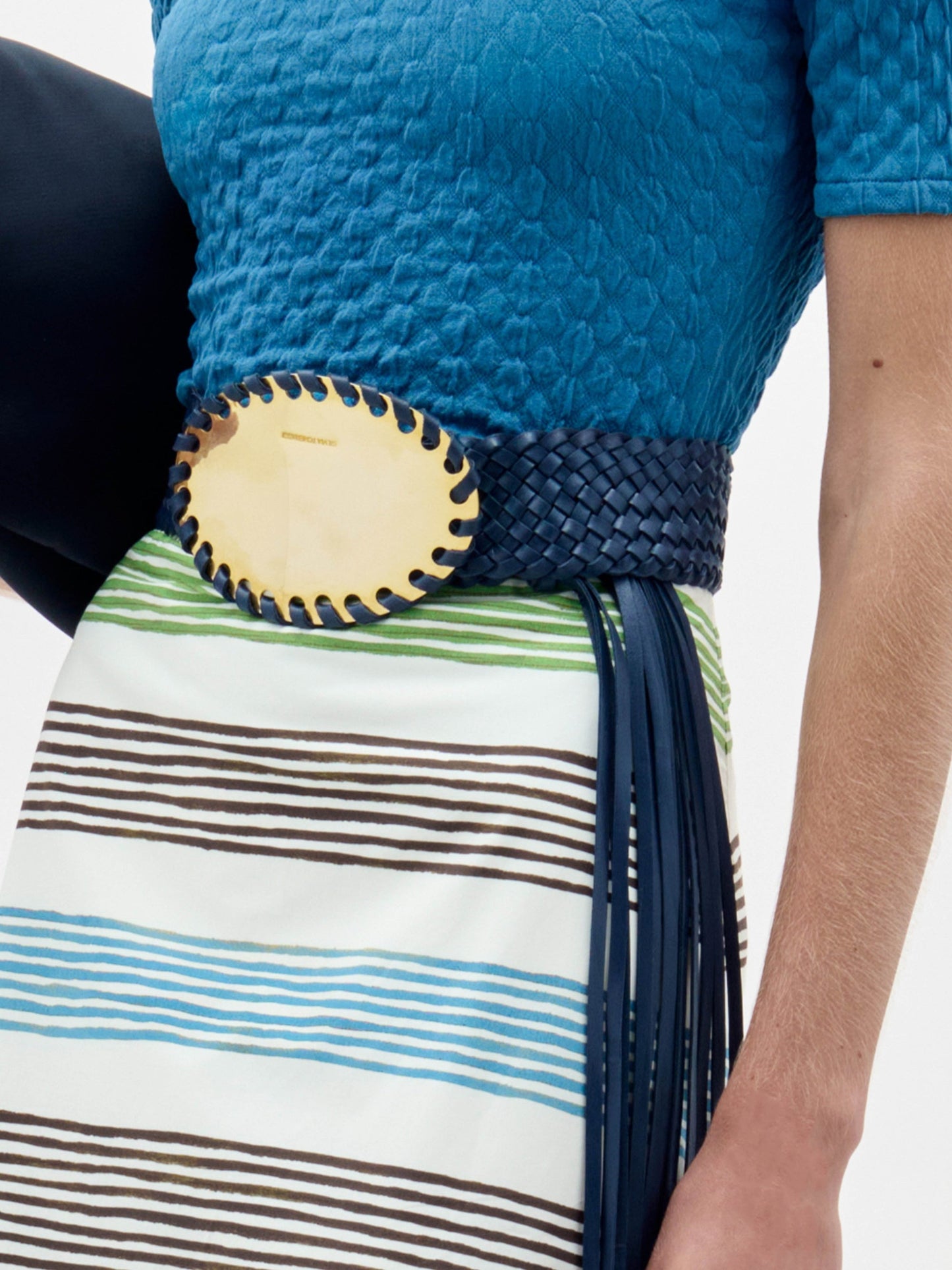 Silvia Tcherassi Kai Belt in Navy