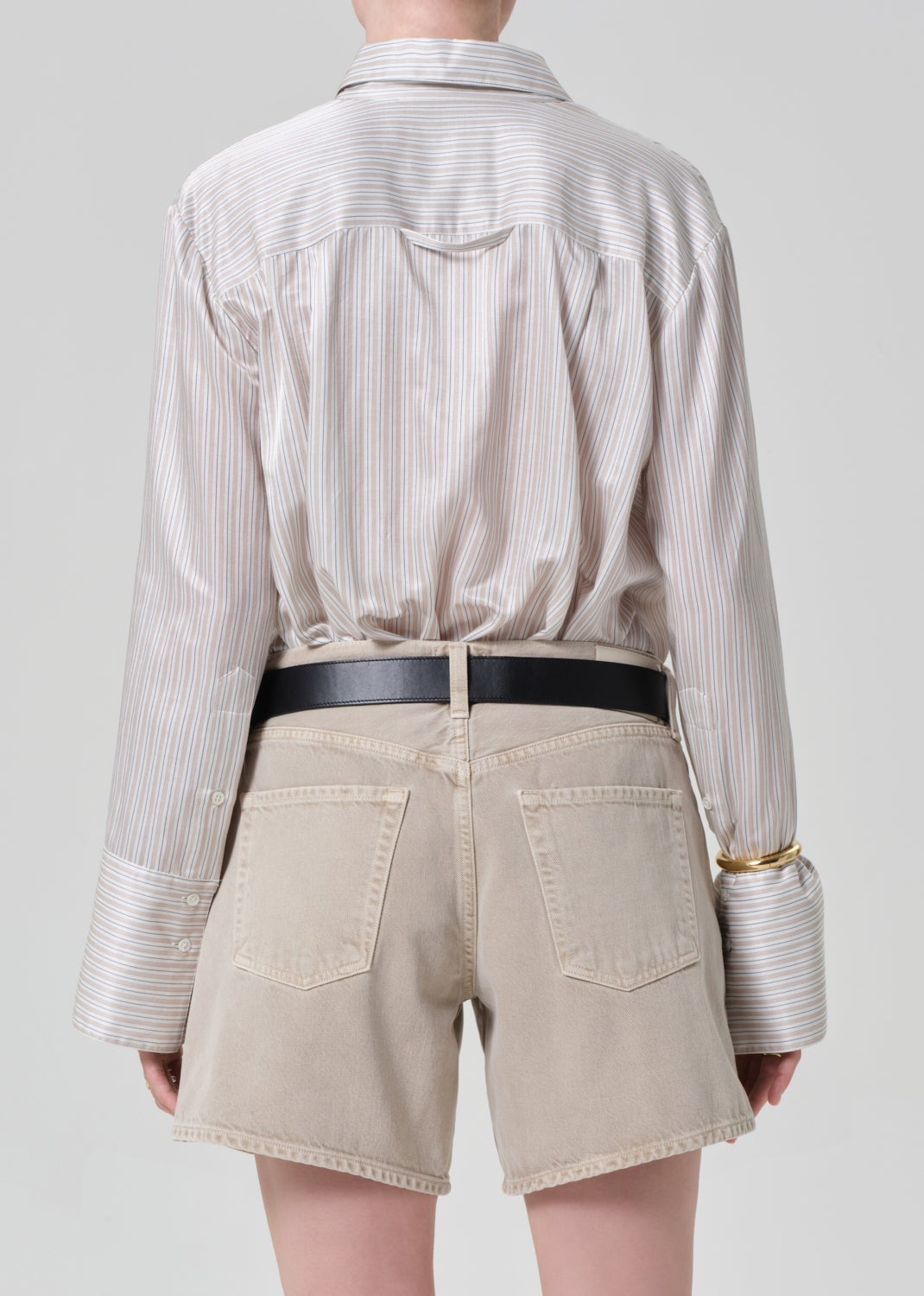 Citizens of Humanity Camilla Shirt in Sandstone Stripe