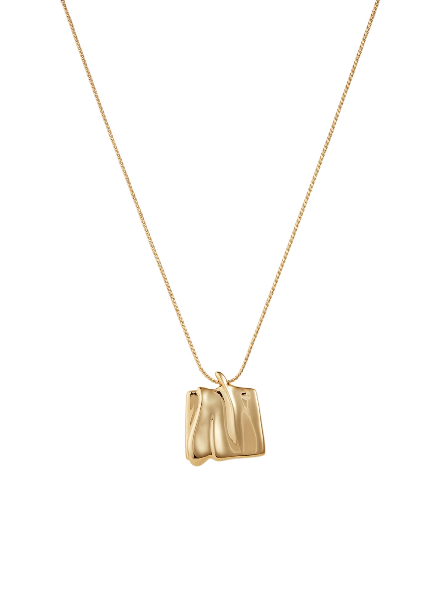 Jenny Bird Sundra Pendant Necklace Large in High Polish Gold