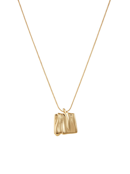 Jenny Bird Sundra Pendant Necklace Large in High Polish Gold