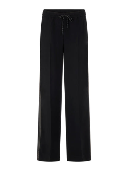 Marc Cain Track Pant w/ Side Stitch in Black